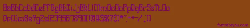 GooseBumpsIiBrk Font – Purple Fonts on Brown Background