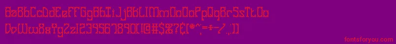 GooseBumpsIiBrk Font – Red Fonts on Purple Background