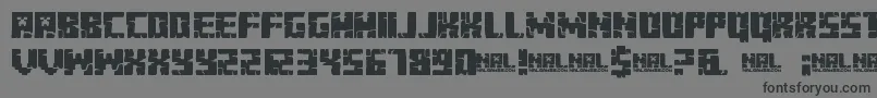 MinecraftEvenings Font – Black Fonts on Gray Background