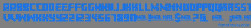 MinecraftEvenings Font – Blue Fonts on Gray Background