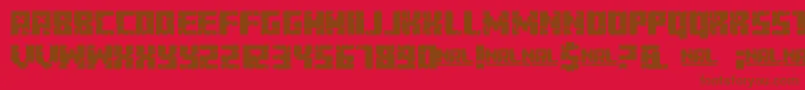 MinecraftEvenings Font – Brown Fonts on Red Background