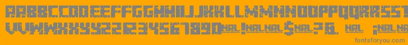 MinecraftEvenings Font – Gray Fonts on Orange Background