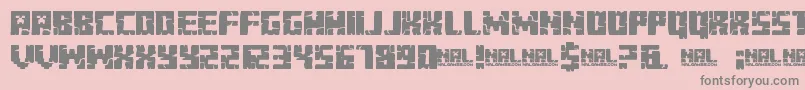 MinecraftEvenings Font – Gray Fonts on Pink Background