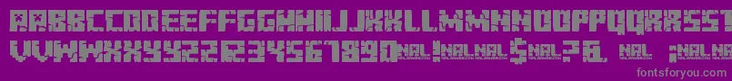 MinecraftEvenings Font – Gray Fonts on Purple Background