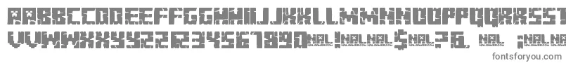 MinecraftEvenings Font – Gray Fonts on White Background