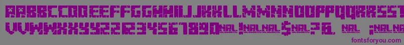 MinecraftEvenings Font – Purple Fonts on Gray Background