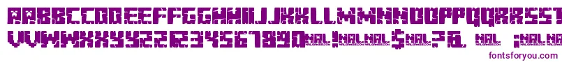 MinecraftEvenings Font – Purple Fonts on White Background