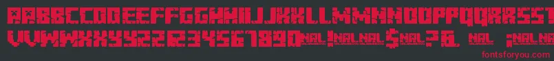 MinecraftEvenings Font – Red Fonts on Black Background
