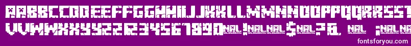 MinecraftEvenings Font – White Fonts on Purple Background