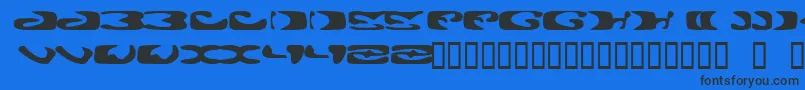 Alie Font – Black Fonts on Blue Background