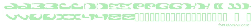 Czcionka Alie – zielone czcionki