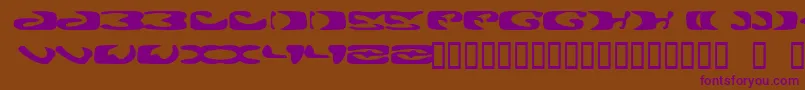 Alie Font – Purple Fonts on Brown Background