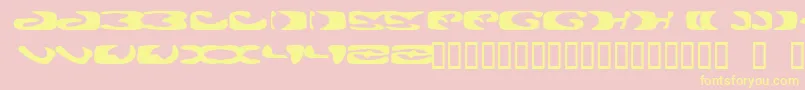Alie Font – Yellow Fonts on Pink Background