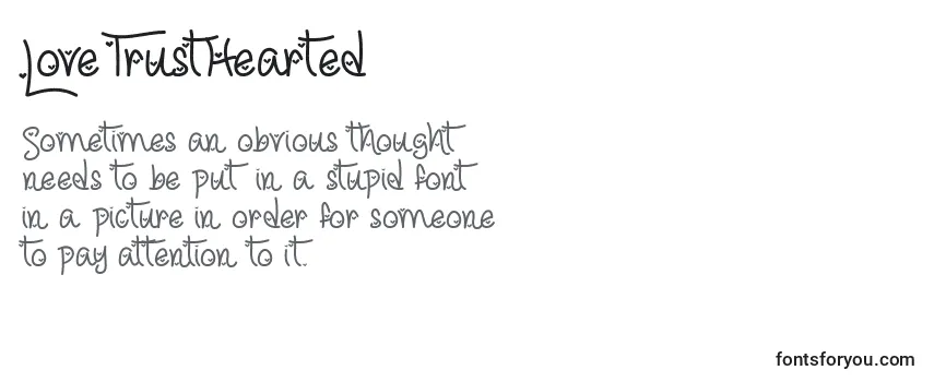 LoveTrustHearted Font