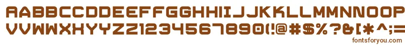 Шрифт TrivialHeavy – коричневые шрифты на белом фоне
