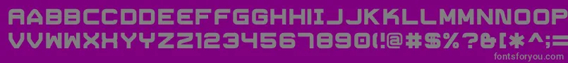 TrivialHeavy Font – Gray Fonts on Purple Background