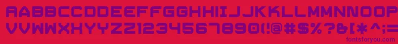 TrivialHeavy Font – Purple Fonts on Red Background