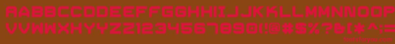 TrivialHeavy Font – Red Fonts on Brown Background