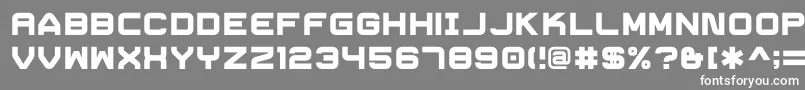 フォントTrivialHeavy – 灰色の背景に白い文字