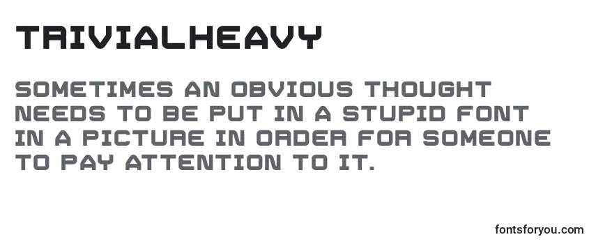 Шрифт TrivialHeavy