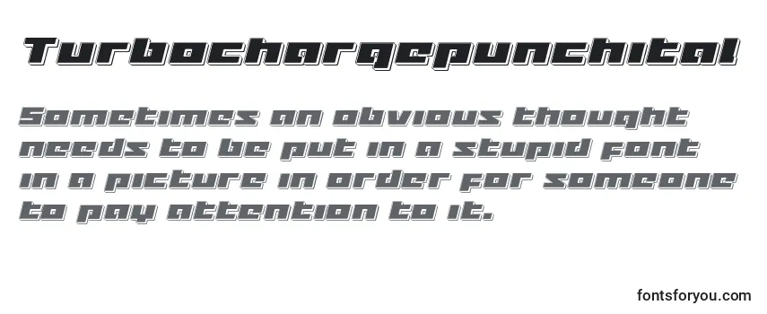Turbochargepunchital Font