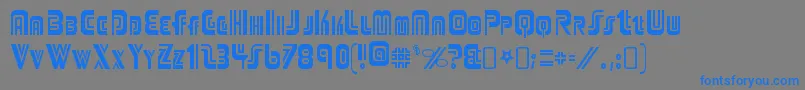 AdriatorRegular Font – Blue Fonts on Gray Background