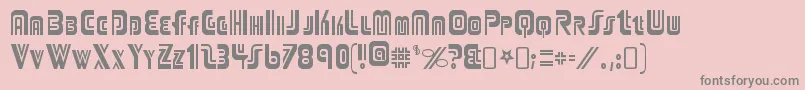 Шрифт AdriatorRegular – серые шрифты на розовом фоне