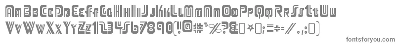 AdriatorRegular Font – Gray Fonts on White Background