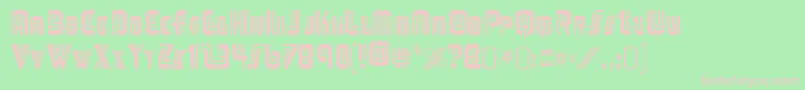 AdriatorRegular Font – Pink Fonts on Green Background