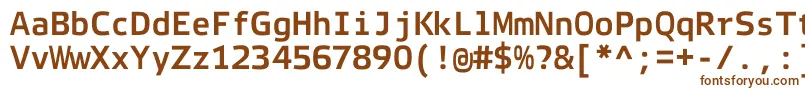 Шрифт ElektraMonoProBold – коричневые шрифты