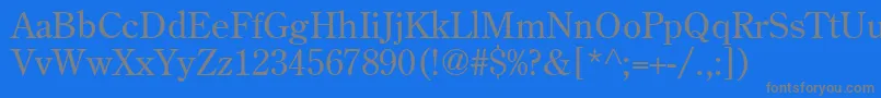 Agcoscr Font – Gray Fonts on Blue Background