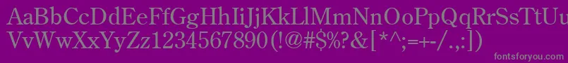 Agcoscr Font – Gray Fonts on Purple Background