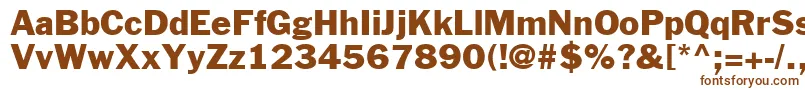 Шрифт FranklinGothicLtNo.2Roman – коричневые шрифты на белом фоне