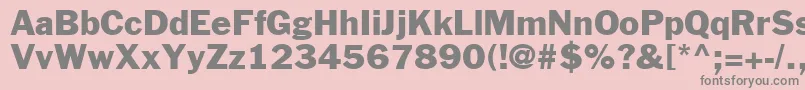 FranklinGothicLtNo.2Roman Font – Gray Fonts on Pink Background