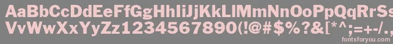 FranklinGothicLtNo.2Roman Font – Pink Fonts on Gray Background