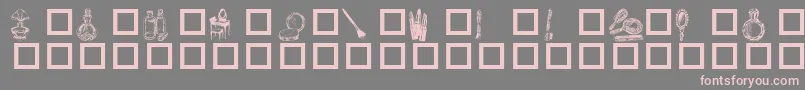 More about Toiletries Font Toiletries Font – Pink Fonts on Gray Background