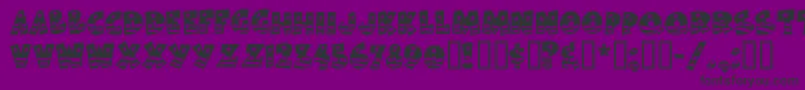 Bodiemf ffy Font – Black Fonts on Purple Background