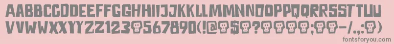fuente DkAstromonkey – Fuentes Grises Sobre Fondo Rosa