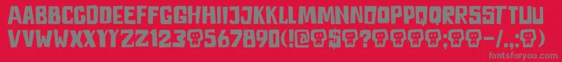 fuente DkAstromonkey – Fuentes Grises Sobre Fondo Rojo