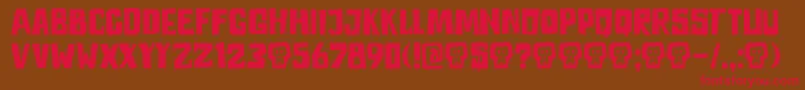DkAstromonkey Font – Red Fonts on Brown Background