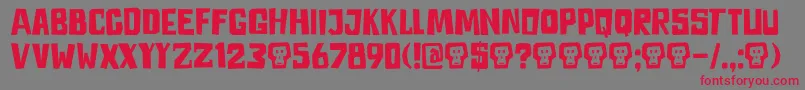 DkAstromonkey Font – Red Fonts on Gray Background