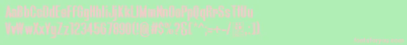 BluefishErodedDemo Font – Pink Fonts on Green Background