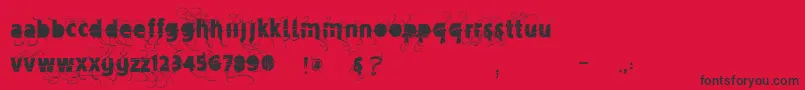 Vtksmercearia Font – Black Fonts on Red Background