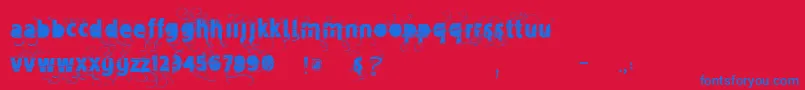 Saiba mais sobre a fonte Vtksmercearia Fonte Vtksmercearia – fontes azuis em um fundo vermelho