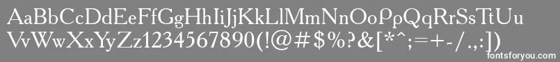 Academyostt Font – White Fonts on Gray Background