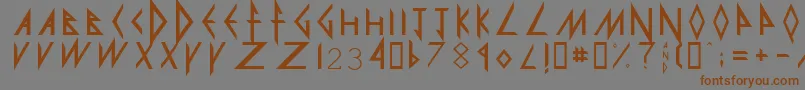 More about DefLeppard Font DefLeppard Font – Brown Fonts on Gray Background