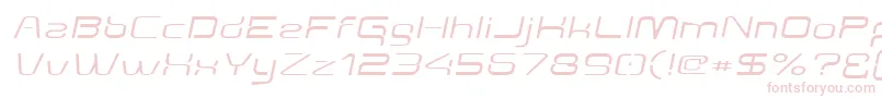 Aunchantedexpandedoblique Font – Pink Fonts on White Background