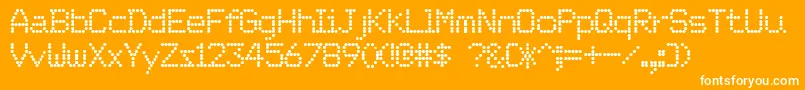 OrdreDeDepart Font – White Fonts on Orange Background