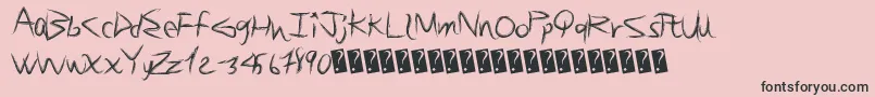 En savoir plus sur la police Brushsand Police Brushsand – polices noires sur fond rose