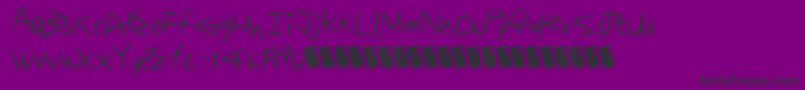 Brushsand Font – Black Fonts on Purple Background